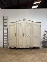 Vintage French Armoire / Louis XV style Armoire / 4 Door Armoire