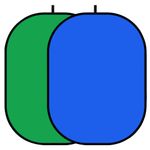 Green Screen Backdrop Double-Sided 2-in-1 Blue Screen Pop Up Chromakey Backdrops