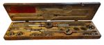 A Pre-owned Vintage NF Wooden Cased Tap & Die Set Complete:  Made In USA