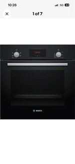 Bosch Series 2 Built In Electric Oven Multifunction Black HHF113BA0B UK Kitchen