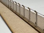 OO Gauge 1:76  12ft  Security FENCE POSTS OO GAUGE MODEL RAILWAY 1:76  LASER CUT