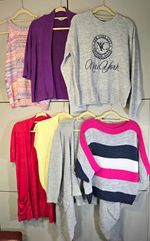 Ladies Winter bundle x7 knitted jumpers and cardigans size M