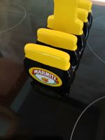 Marmite Black Yellow Ceramic Four Slice Toast Rack VGC Kitchenalia Advertising