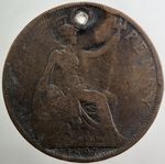 1897 Victoria One Penny Coin | Fair Grade