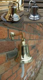 SHIP Bell wall mounted solid brass Antique vintage victorian retro style School