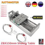 ZBX150 Linear Rail Stage Motion Actuator Sliding Table Stroke 300mm 400mm 600mm
