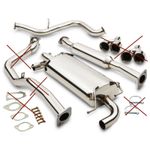 NEW STAINLESS STEEL FULL EXHAUST SYSTEM FOR SUBARU IMPREZA GRB WRX STI 08-