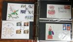 First Day Cover Album Mostly British Stamps Over 80 Good Condition See Photos