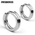 Super Heavy duty stainless steel split rings Sea Fishing pirks and lures