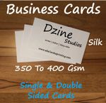 Business Cards Printed Full Colour Single And Double Sides 350 & 400gsm Custom