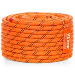 VEVOR Arborist Tree Climbing Rope Double Braid Polyester 1/2" x 120' 48-Strand