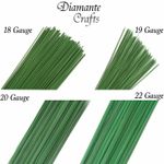 250g Stub Wire Green Florist Wires Floristry - Large Choice of Length / Gauge