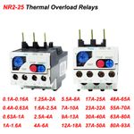 NR2-25 Thermal Overload Relays Range 0.1Amp-93Amp for 3 Phase Motor Protector