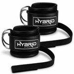 D Ring Ankle Straps for Cable Machines Gym Cuff Attachment Leg Kickback Workout