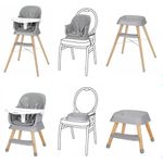 ADJUSTABLE 6-IN-1 BABY HIGHCHAIR INFANT HIGH FEEDING SEAT TODDLER TABLE CHAIR