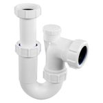 McAlpine ASA10V-FS 75mm Silentrap P Trap Adjustable Inlet Universal Outlet White