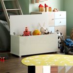 Wooden Toy Box Large Storage Ottoman Kids Toys Childrens Nursery Bedroom Chest