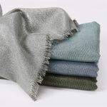 Women Hijabs Scarf Shiny Solid Color Shawls Rayon Shimmer Fringe Head Wrap Shawl