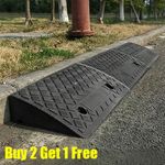 50cm Heavy Duty Rubber Kerb Ramps for HGV Caravans Lorry Car Truck Wheelchair
