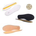 Real Thin Leather Shoe Insoles Self-adhesive Inner Sole All Size Ladies Mens