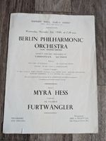 Berlin Philharmonic Orchestra - MYRA HESS & Wilhelm FURTWANGLER 1948 Programme