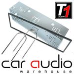 Universal Single Din Car Stereo Radio Metal Cage Bracket, Removal Keys and Trim