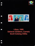 $11.00 Scott Value - 1966 LIBYA Camel Berber Figter Sahara scarcer CV MNH NH UMM