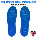 Massaging Silicon Gel Insoles Arch Support Plantar Fasciitis Sports Running Shoe