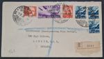 Italy 1950 Registered Cover Trieste - London 3/8/50 #SL1091#