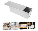Metal Sliding Lid Toast Box for Bread Baking NonStick Bread Loaf Pans for Baking