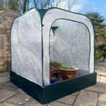 Allotmenteer Raised Garden Bed & Poly Greenhouse Plant Cover -1.25x1.25x1.5m H