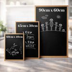 Blackboard Chalk Board Premium Wooden Framed Office Notice Menu Chalk Board Sign