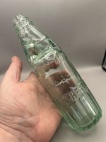 NICE VICTORIAN CODD PATENT BOTTLE WITH FLUTED BASE AND LIP SNOWDROP MANCHESTER