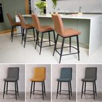 RIBBED BAR STOOLS STOOLS IN TWO HEIGHTS FIVE COLOUR COUNTER RESTAURANT STOOLS