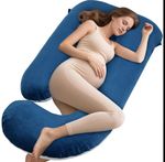 70in J Shaped Pregnancy Pillow Full Body Maternity Support Back Pain Relief