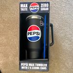 Pepsi Max Tumbler with Straw Gift Set, 2 x 330ml Cans, Original Drinks Ad