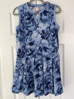 Tommy Bahama Women's Everyday Active Tennis Golf Dress Large-Blue & White Floral