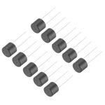 10Pcs, Cylindrical DIP Mounted Miniature Micro Fuse  T2A 2A 250V Black