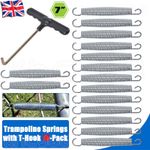 TRAMPOLINE SPRINGS 17.8CM / 7 INCH REPLACEMENT HEAVY DUTY GALVANIZED SET OF 15