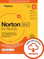 Norton 360 for Mobile Antivirus 2026 1 Device 1 Year VPN 5 minute EMAIL delivery