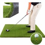 Tee Grass Golf Practice Mat Driving Range Mat Pitching Chipping 1m x 1m