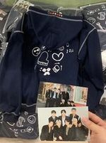 Unisex KPOP BTS Hoodie PTD ON STAGE Concert Zip-Up Jacket Hooded Photo Coat Gift