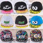 Toddlers Kids Hip Hop Snapback Hat Boys Girls Embroidery Flat Brim Baseball Cap
