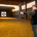 Black Compound Bow & Arrow Set Archery Bow Kit with Arrows Youth Compound Bow UK