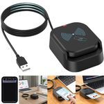 2 in 1 USB 2.0 Smart Card Reader Contact & NFC IC Card Reader for ATM Tax Bank