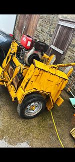 Mortimer pedestrian tarmac trailer with trailer