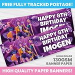 PERSONALISED KPOP BANNER ANY NAME PHOTO DEMON HUNTERS PARTY BANNERS