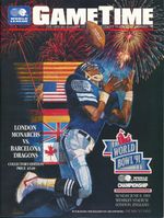 NFL AMERICAN FOOTBALL 1991 London Monarchs v Barcelona Dragons @ Wembley 