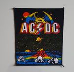 Vintage 1980s Monsters of Rock AC/DC Back Patch Dragon Volcano ACDC Rare UK NOS