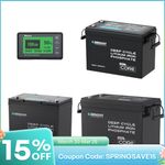 Renogy 100/200/300Ah 12V LiFePO4 Lithium Leisure Battery or Battery Monitor